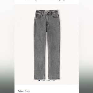 Ultra High Rise Ankle Straight abercrombie jean size 33